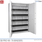 SB Pro 90 Fireproof Safe (70 Binders) - Key Lock