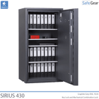 Sirius valuables safe - Key lock and mechanical lock