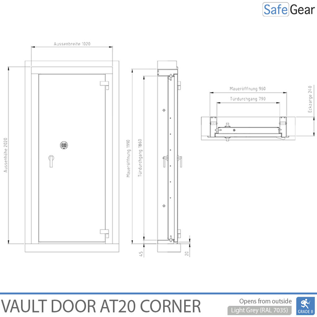 Porta Acorassada - AT2-20 - Grau 2