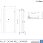 Porta Acorassada - AT1-22 - Grau 1