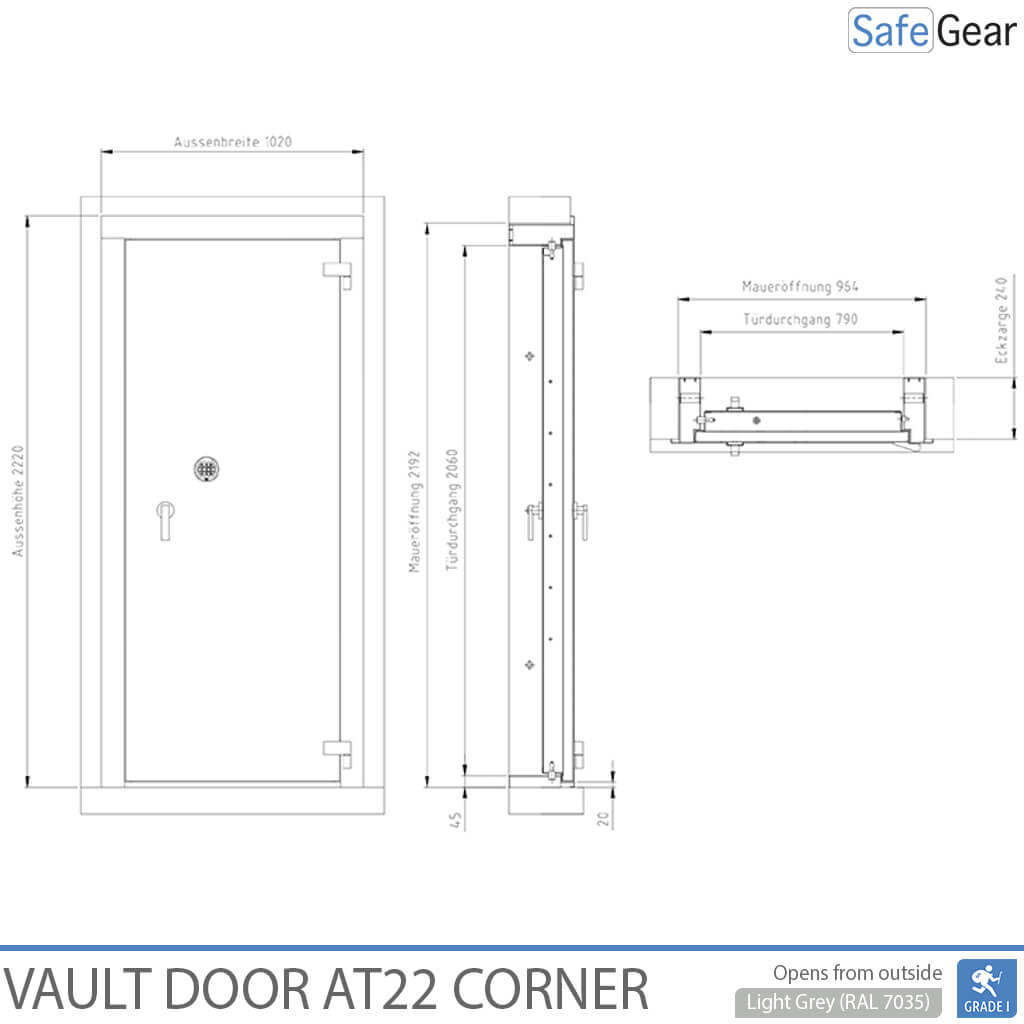 Porta Acorassada - AV1-22 - Grau 1