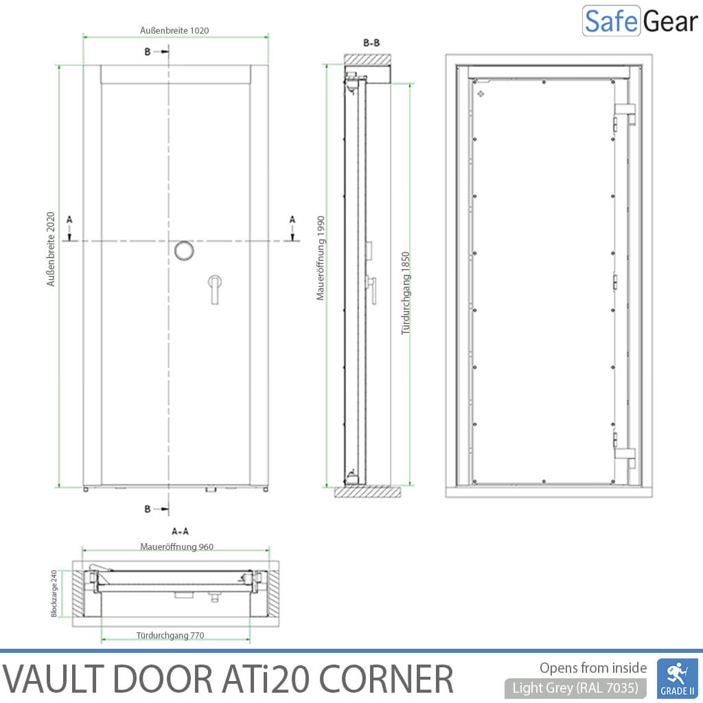 Porta Acorassada - ATi2-20 - Grau 2