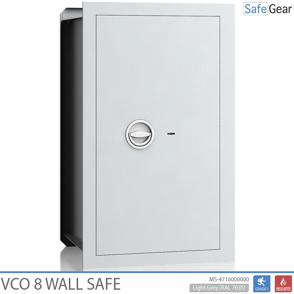 Caixa forta de paret VCO 8 (85 L) - Prova de robatori Grau 1 - Gris clar - Pany Electrònic