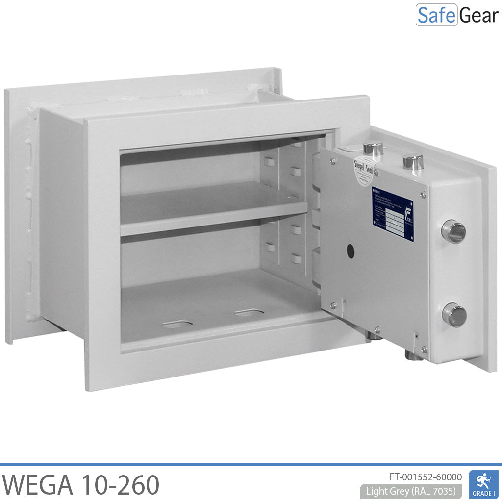 Wega 10-260 Caixa forta de paret (12L) - prova de robatori Grau I