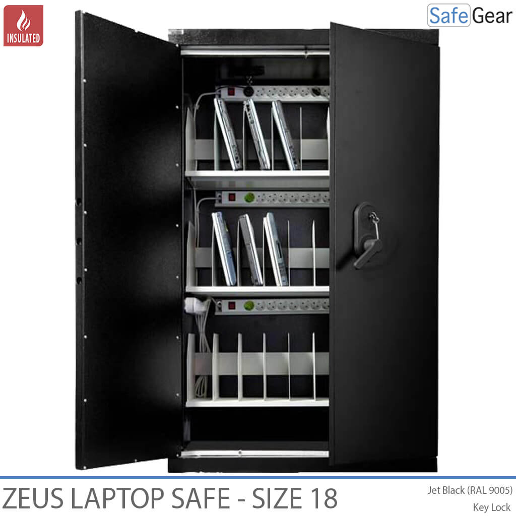 Zeus 18 - caixa forta per a portàtils (24 portàtils) - Pany electrònic
